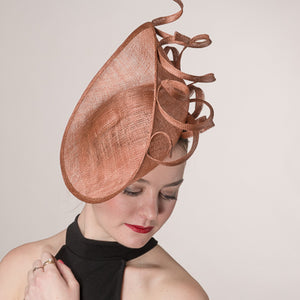 High Cup Sinamay Headband Fascinator
