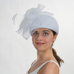 Feather Flower Cap Hats