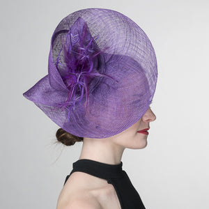 Feather Swirl Sinamay Headband Fascinator Cocktail Hats