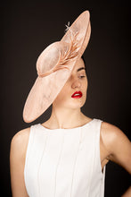 Load image into Gallery viewer, Feather Sinamay Disc Headband Fascinator Headpiece