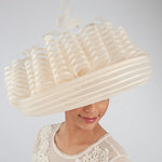 Load image into Gallery viewer, Large Pleated Profile Crinoline Hats